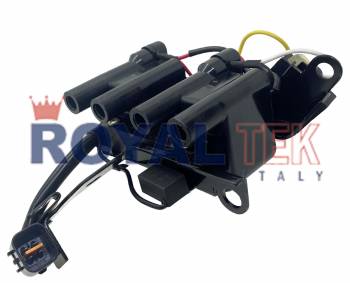 BOBINA DE IGNICION CUATRO SALIDAS AT ROYALTEK HYUNDAI ELANTRA / SONATA 4 CILINDROS / MITSUBISHI COLT / GALANT / LANCER --- OEM UF114 2730133010 2730133018 2730133020 2780133010